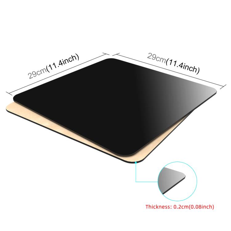 PULUZ 29cm Photography Acrylic Reflective Display Table Background Board(Black) Secondary image