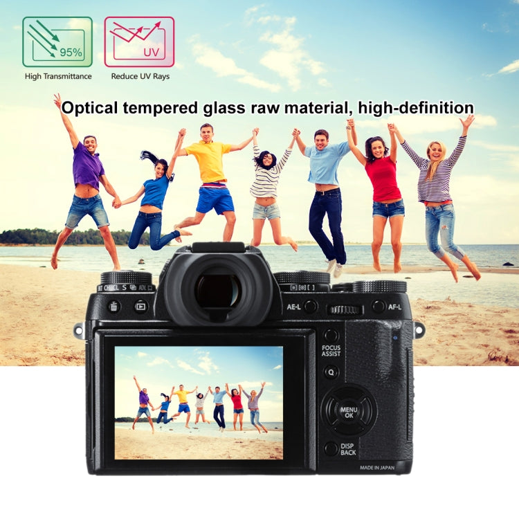 PULUZ 2.5D 9H Tempered Glass Film for Fujifilm X-T1, Compatible with Fujifilm X-T2 / X-A3 / X-A5 / X-A10 / X-A20