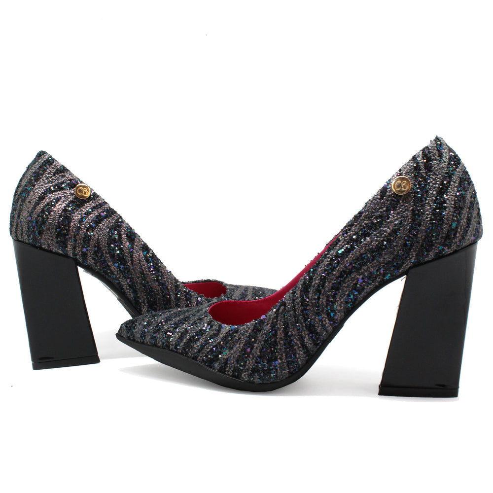 Pailette - Black/Grey Glitter - Chanii B