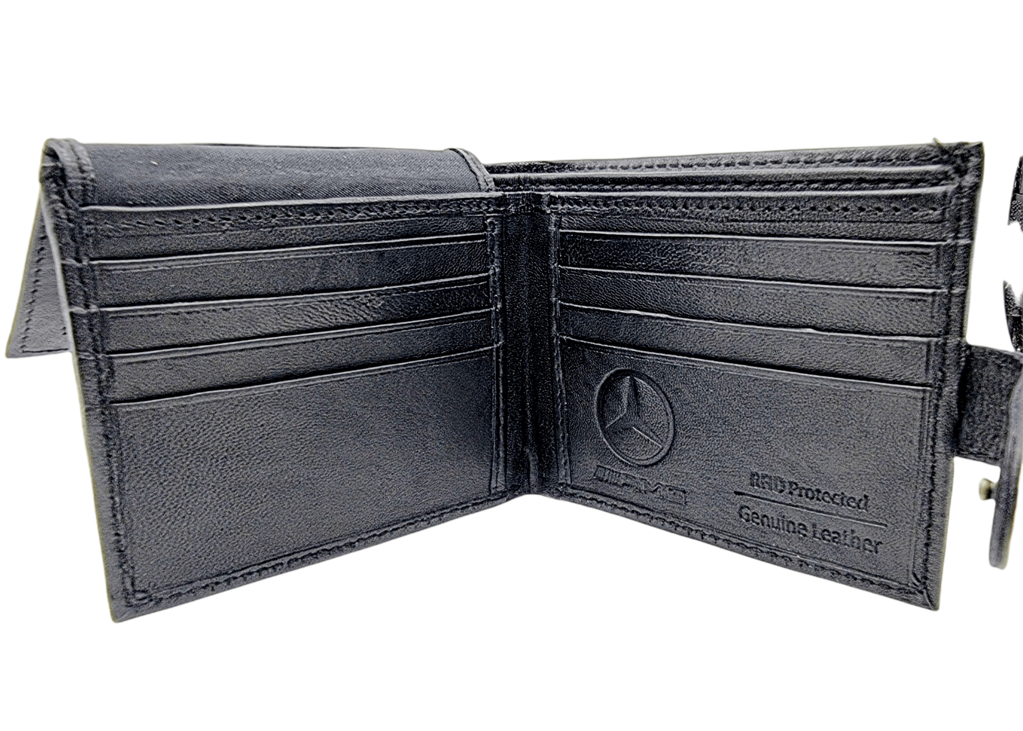 Swolit Merchandise Mercedes Black Genuine Leather Wallet Swolit, Gift Boxed