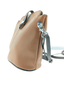 Italian Leather Crossbody Bag with Zip Pocket- Spalle Piccole- Tan
