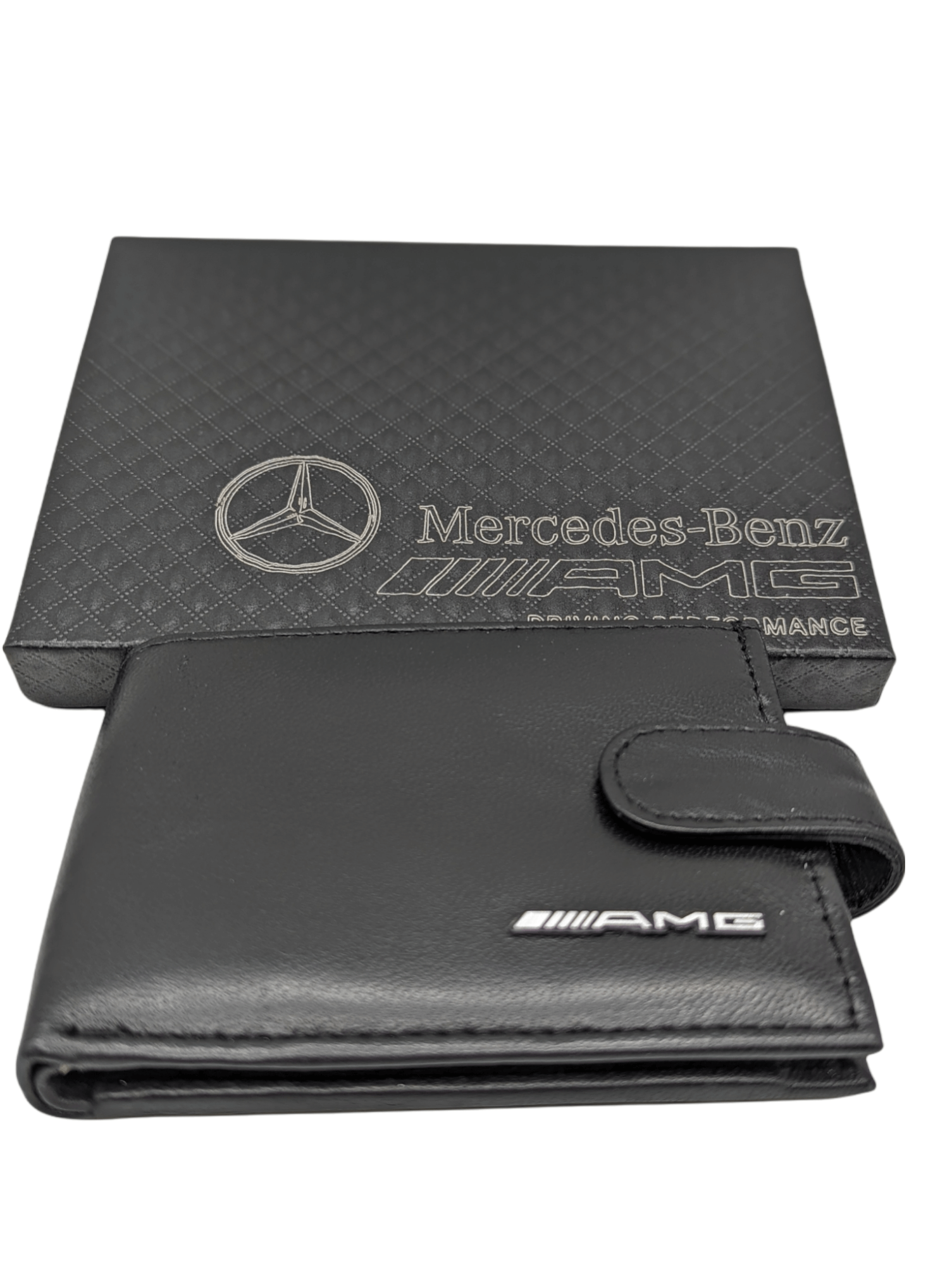 Swolit Merchandise Mercedes Black Genuine Leather Wallet Swolit, Gift Boxed
