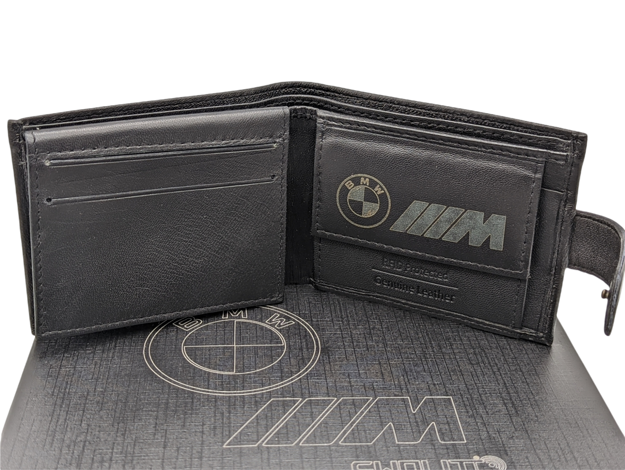 Elite Genuine Leather BMW M Sport Wallet, Key Fob, Pen Boxed Gift Set Gift Boxed VERY LOW STOCK