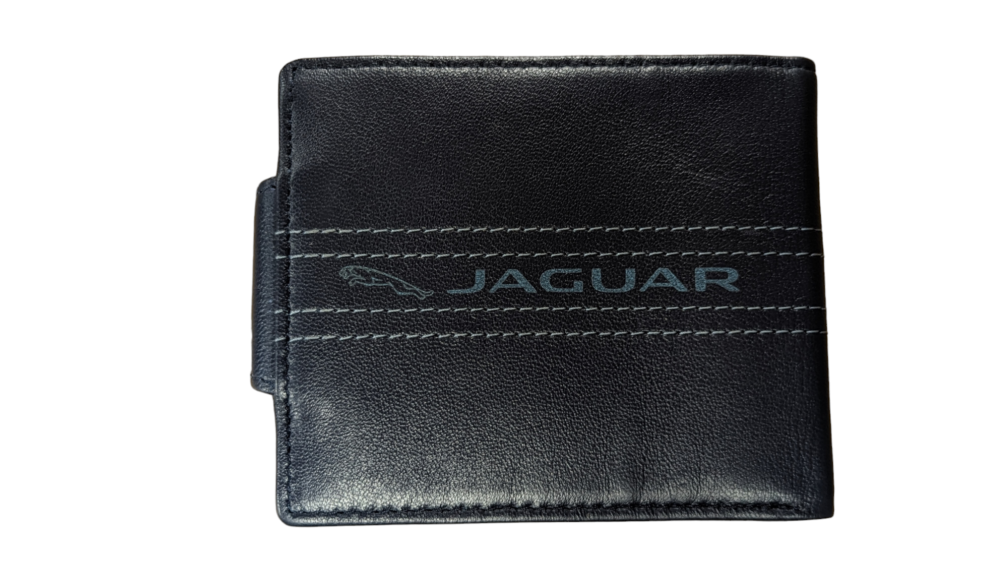 Black Genuine Leather, Slim, Light, Jaguar inspired Wallet Swolit RFID Blocker Gift Boxed