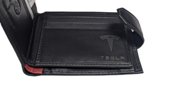 Black Genuine Leather, Tesla inspired Wallet Swolit RFID Blocker Gift Boxed