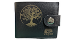 Vegan Wallet Black Tree of Life Gift Boxed