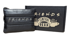 Friends Central Perk Genuine Leather Small Coin Purse with 3 Pockets, Gift Boxed