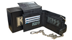 Genuine Leather, Kiss Biker Wallet with RFID , w/wo Safety Chain Gift boxed