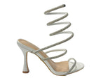 Rhinestone Snake Anklet High Heel Shoes