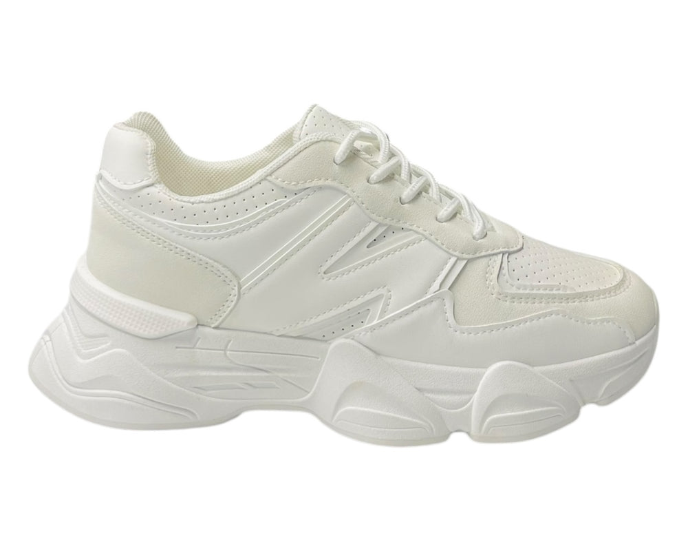 Chunky Sole Lace Up Sports Trainers