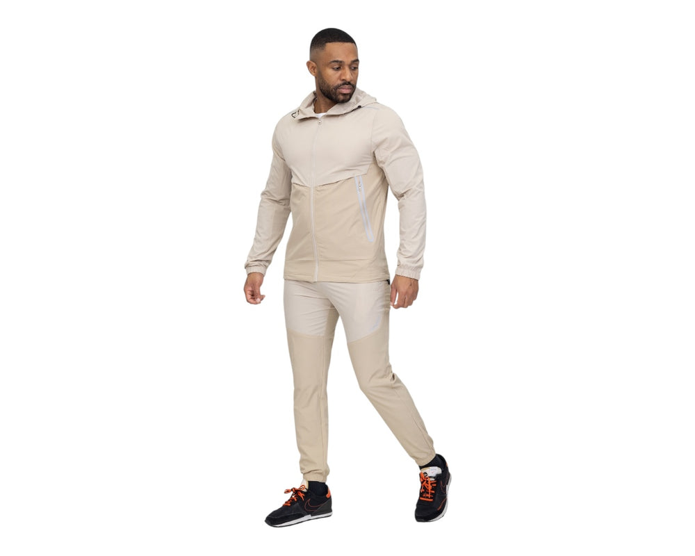 Colour Block Hooded Tech Tracksuit