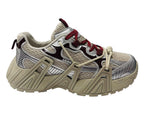 Chunky Sole Mesh Lace Up Sports Trainers