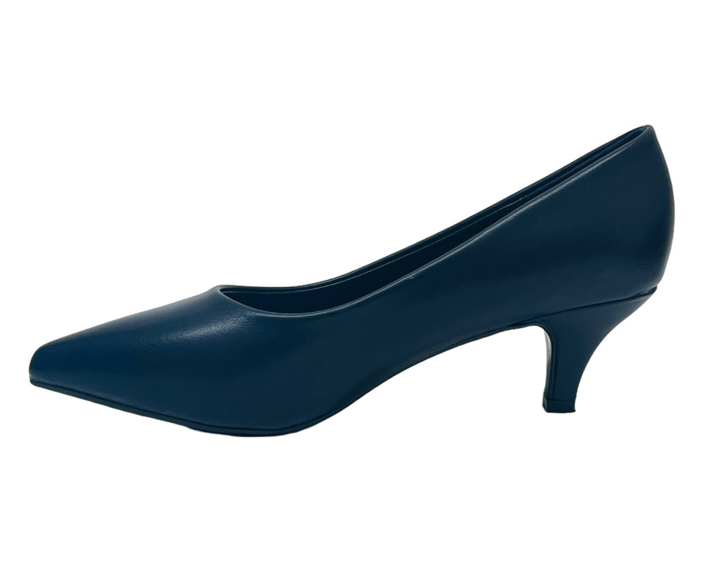 Faux Leather Stiletto Heel Court Shoes