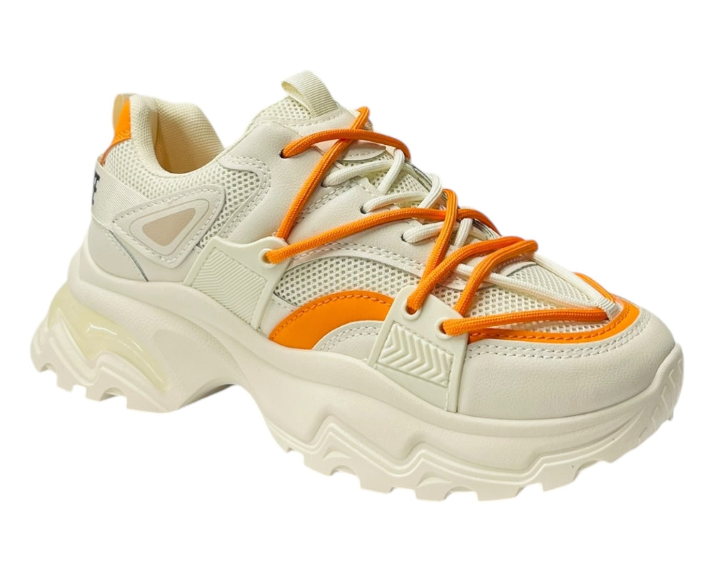 Chunky Sole Lace Up Casual Trainers