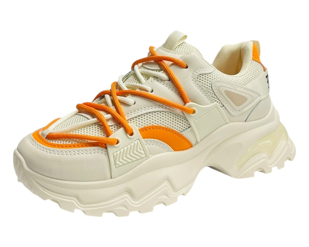 Chunky Sole Lace Up Casual Trainers