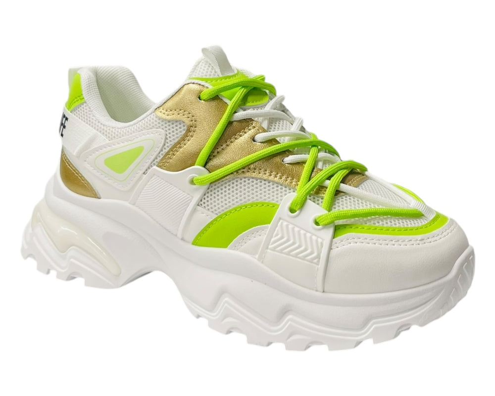 Chunky Sole Lace Up Casual Trainers
