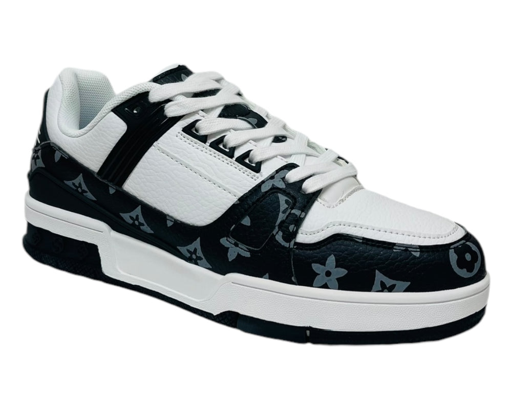 Casual Faux Leather Lace Up Trainers