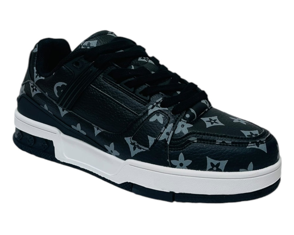 Casual Faux Leather Lace Up Trainers