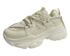 Chunky Sole Rhinestone Lace Up Sports Trainers