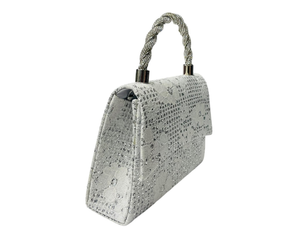Diamante Glitter Clutch Tote Bag