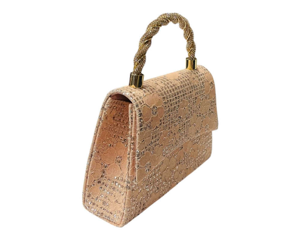 Diamante Glitter Clutch Tote Bag