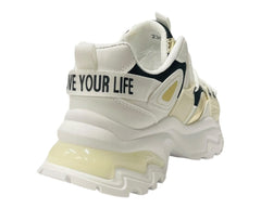Chunky Sole Lace Up Casual Trainers