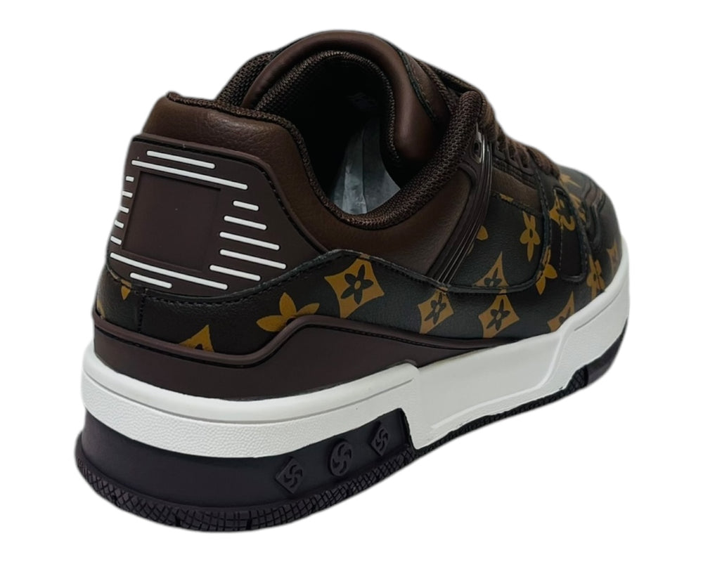 Casual Faux Leather Lace Up Trainers