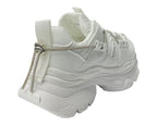 Chunky Sole Rhinestone Lace Up Sports Trainers