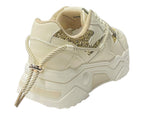 Chunky Sole Glitter Lace Up Trainers