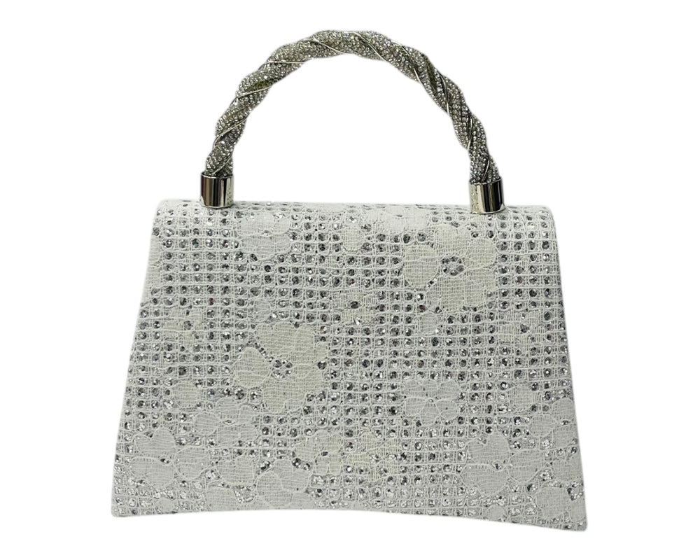 Diamante Glitter Clutch Tote Bag