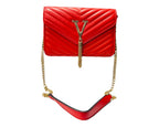 Cross Body Faux Leather Tote Bag