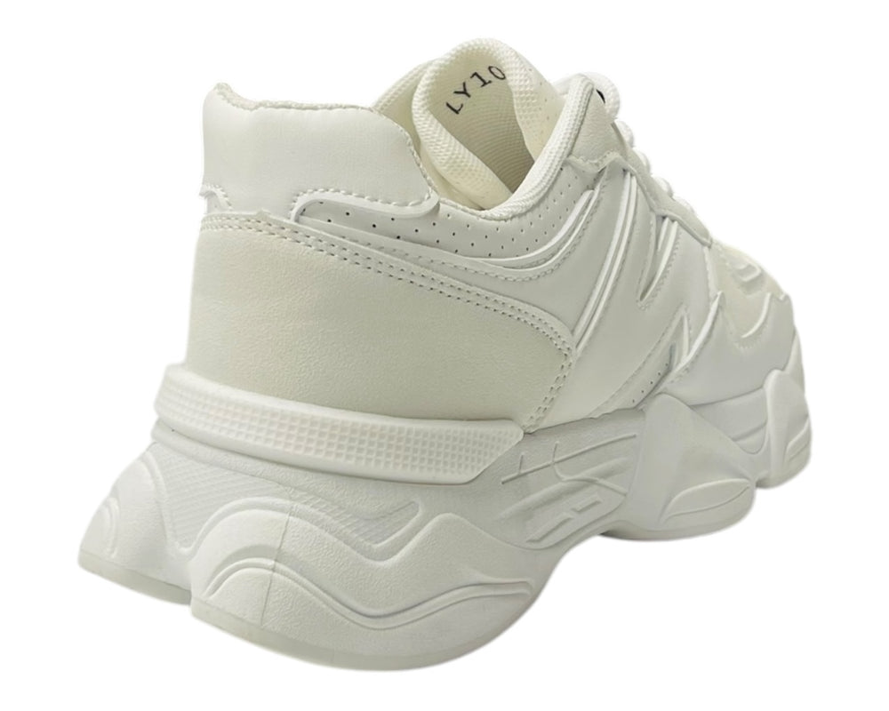 Chunky Sole Lace Up Sports Trainers