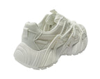 Chunky Sole Mesh Lace Up Sports Trainers
