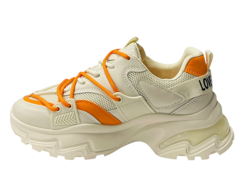 Chunky Sole Lace Up Casual Trainers