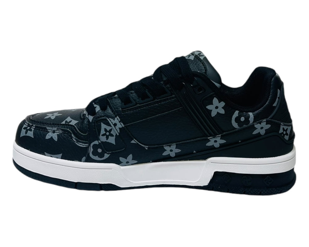 Casual Faux Leather Lace Up Trainers
