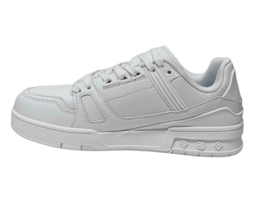 Casual Faux Leather Lace Up Trainers