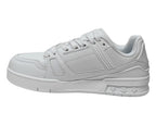 Casual Faux Leather Lace Up Trainers