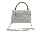 Diamante Glitter Clutch Tote Bag
