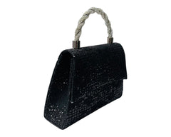 Diamante Glitter Clutch Tote Bag