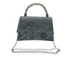 Diamante Glitter Clutch Tote Bag