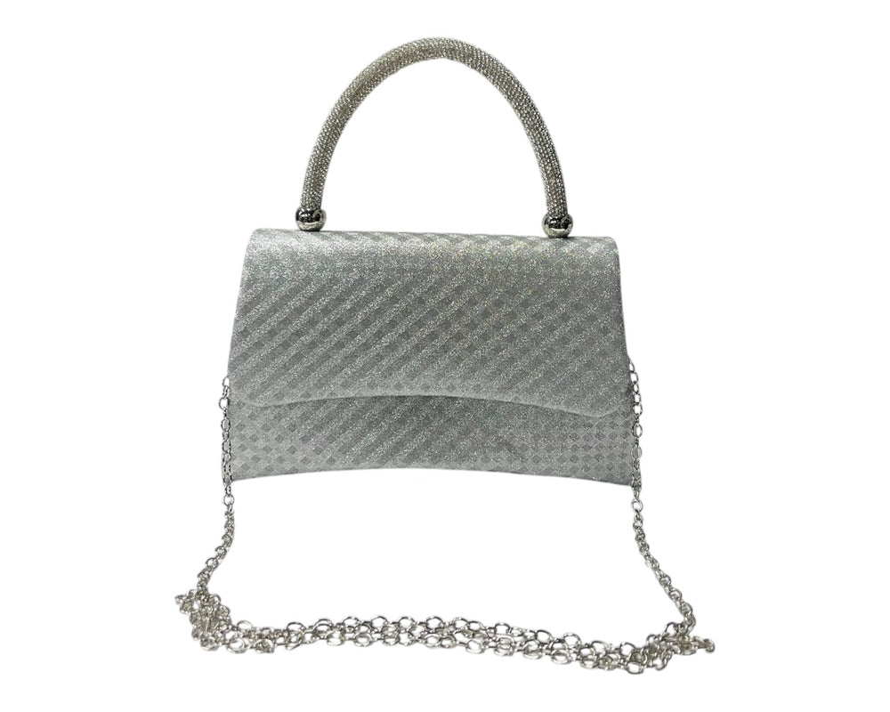 Diamante Glitter Clutch Tote Bag