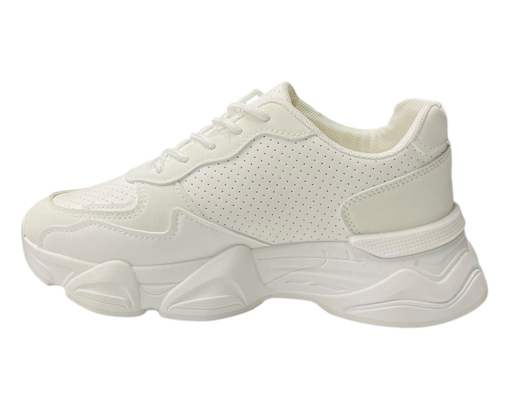 Chunky Sole Lace Up Sports Trainers