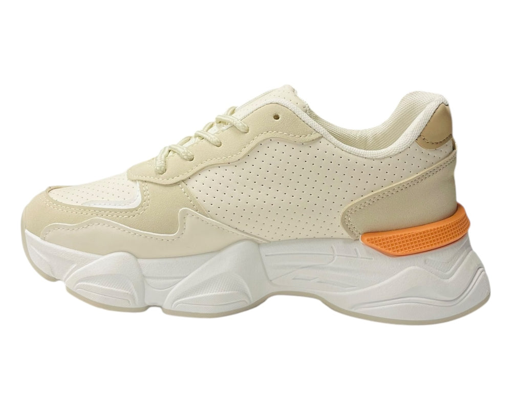 Chunky Sole Lace Up Sports Trainers