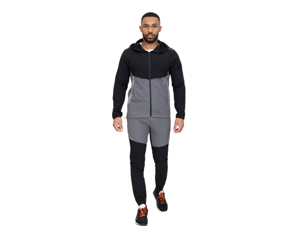 Colour Block Hooded Tech Tracksuit