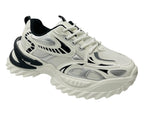 Chunky Sole Lace Up Mesh Sports Trainers
