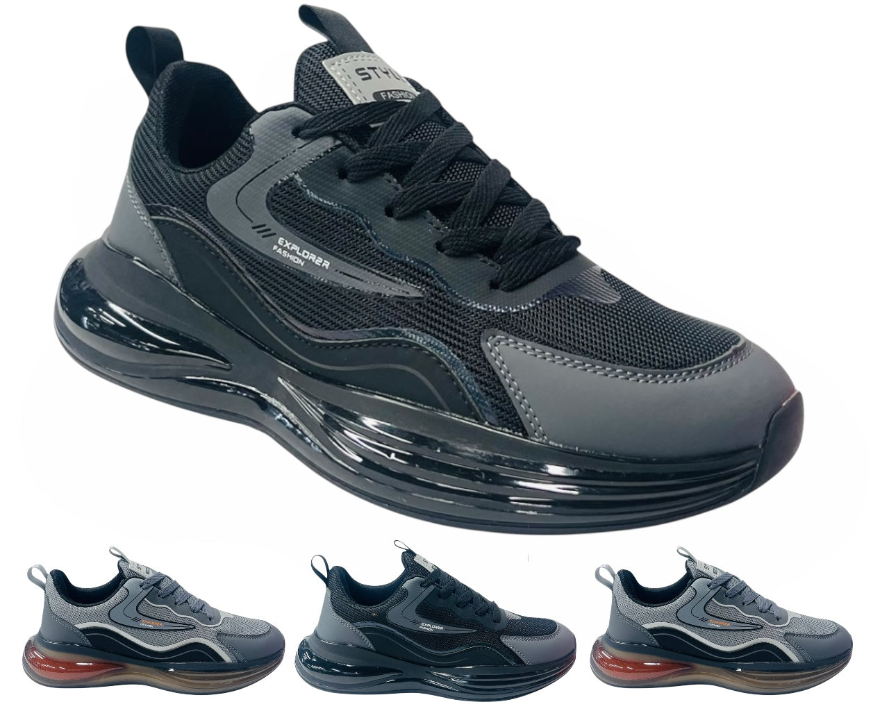 Mesh Lightweight Sports Lace Up Trainers