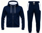 Regular Fit Full Zip Hooded Fleece Tracksuit