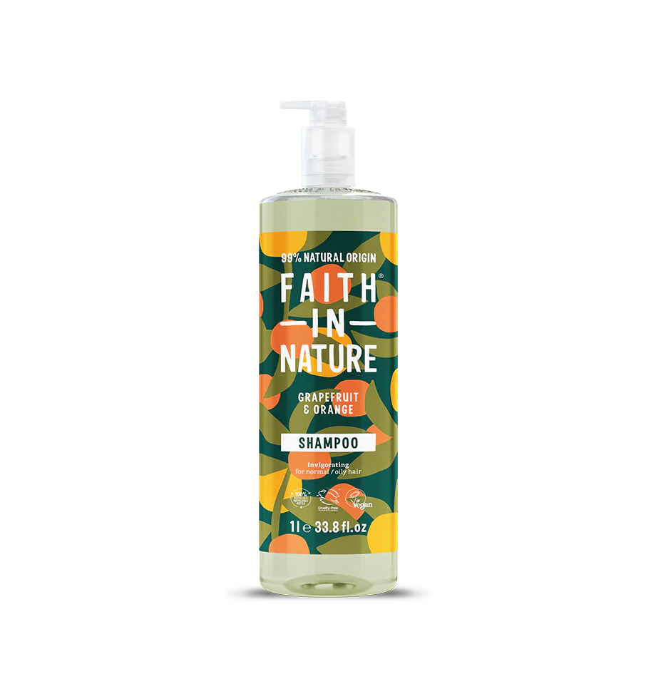 Faith in Nature Grapefruit & Orange Natural Shampoo 1 litre Main image