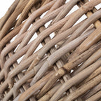 Red Hamper Grey Rattan Market Log Basket