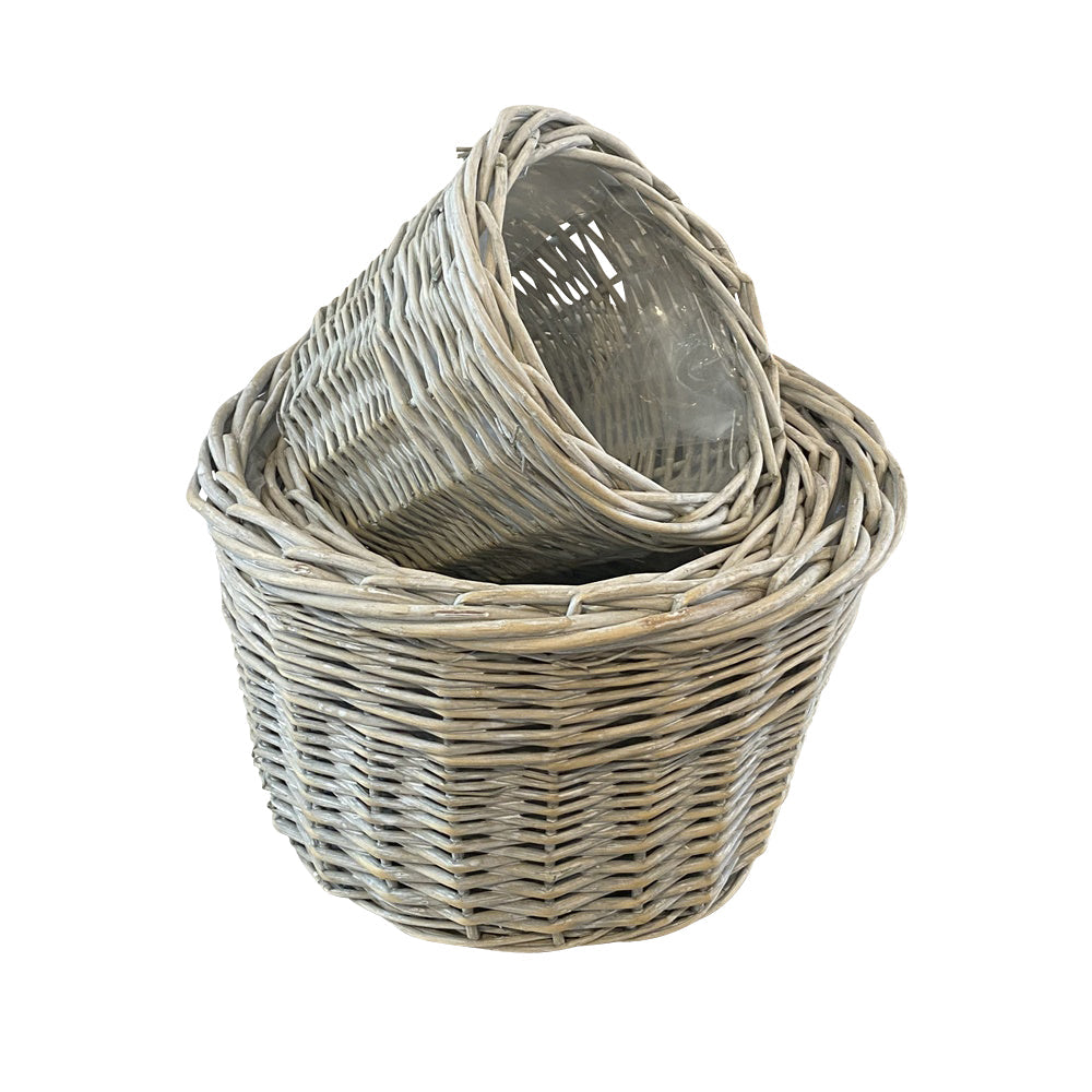 Provence Round Garden Planters Set of 3